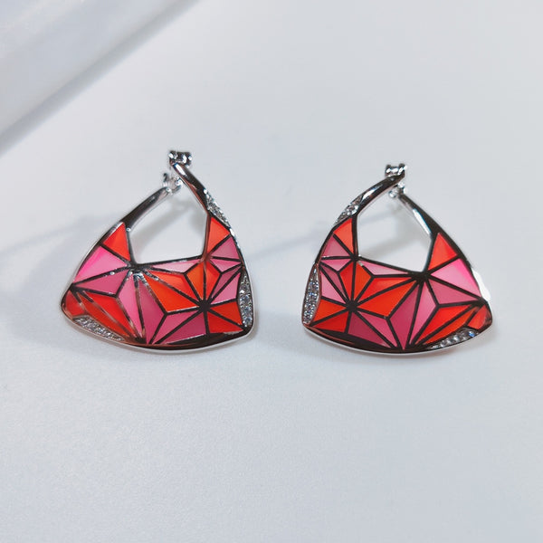 Enamel Window Series Earrings